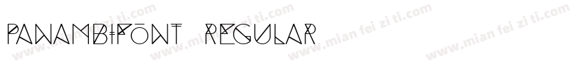PANAMBIfont Regular字体转换